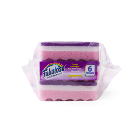 Imagen Esponjas Fabuloso® moradas, 6 unidades